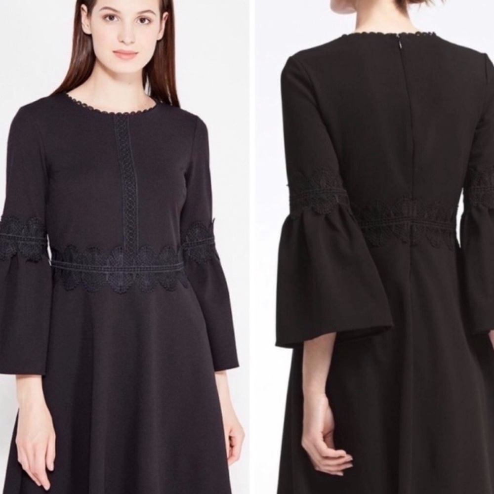Banana Republic Black Long Sleeve Dress